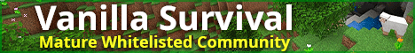 SiteB Pure Vanilla Whitelisted SMP 18+ banner